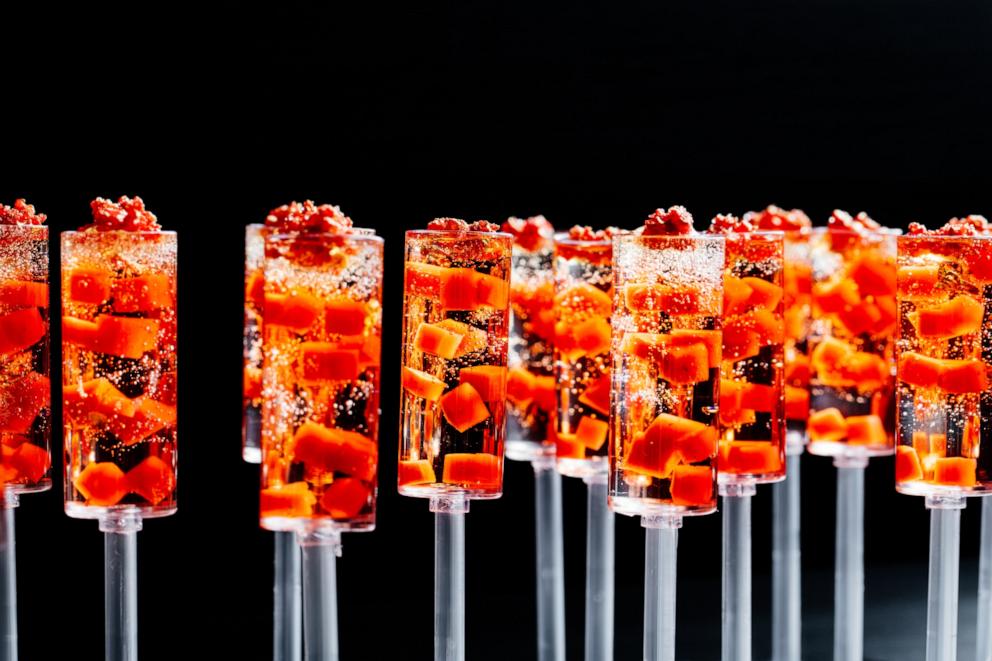 PHOTO: Champagne push pops made for the Oscars Governors Ball.