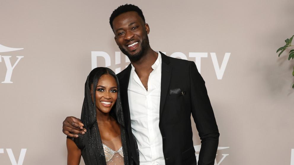 PHOTO: Charity Lawson and Dotun Olubeko attend 2023 Variety's Women Of Reality TV at Spago, Nov. 29, 2023, in Beverly Hills.