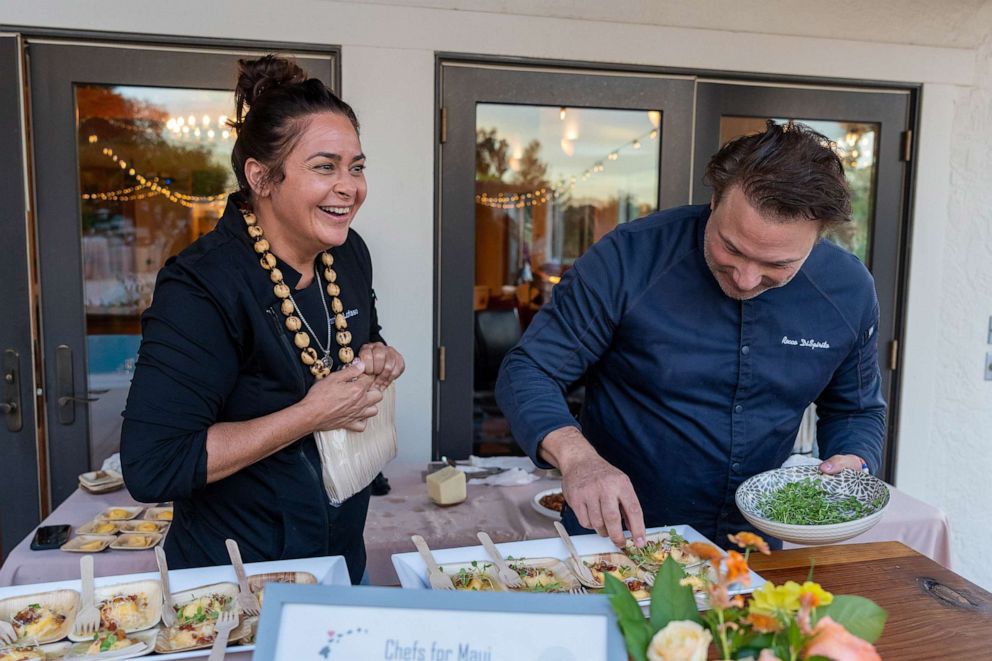 PHOTO: The Guy Fieri Foundation's much-anticipated “Chefs for Maui” fundraiser dinner, held at a private estate in Sonoma County on Oct. 21, 2023.