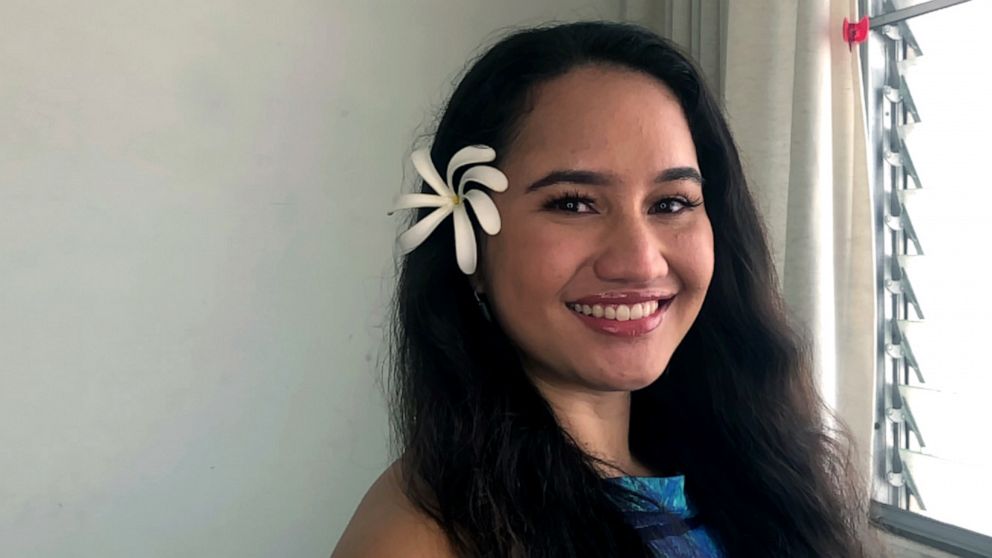 PHOTO: Chelei Kahalewai known on TikTok as alohaitschelei poses at her home on O‘ahu, Hawaii. 