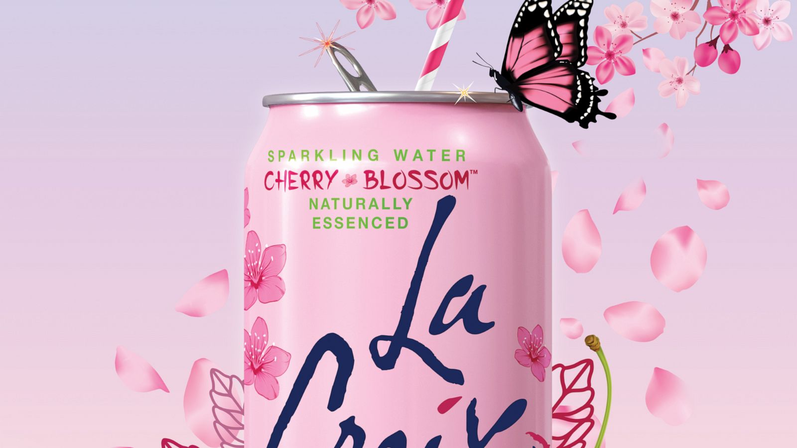 PHOTO: A new Cherry Blossom beverage from LaCroix.