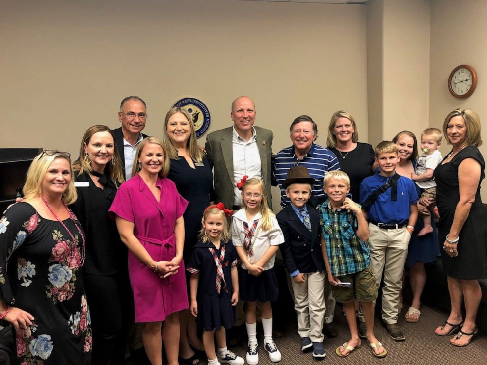 PHOTO: Jameson Wardle, pictured with a group from JDRF, and Congressman Chip Roy (TX-21).