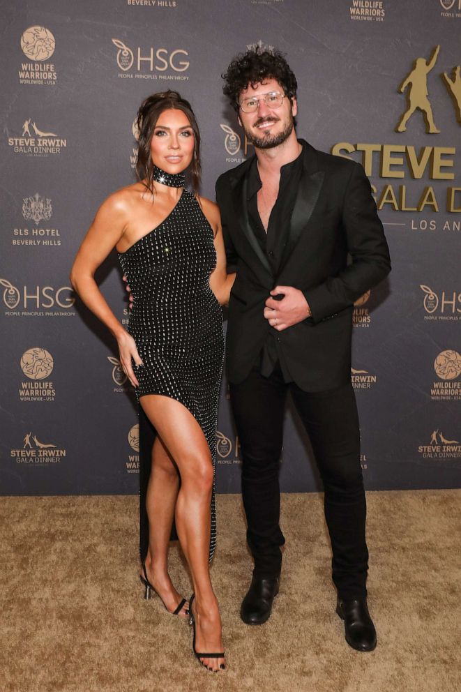 PHOTO: Jenna Johnson and Valentin Chmerkovskiy attend the 2023 Steve Irwin Gala Dinner at SLS Hotel, May 6, 2023, in Los Angeles.