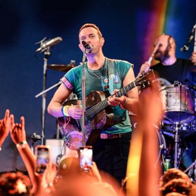 PHOTO: Chris Martin of Coldplay performs onstage at 'SiriusXM presents Coldplay live in Brooklyn' at Music Hall of Williamsburg in New York City, Oct. 07, 2024.