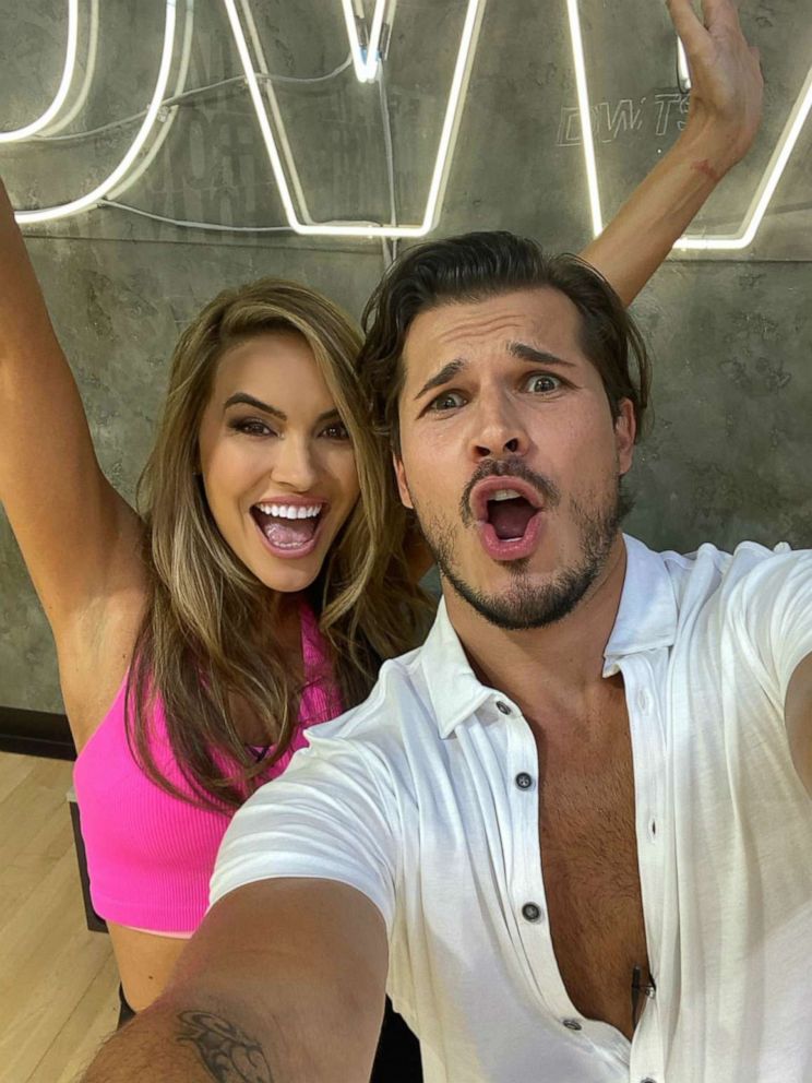 PHOTO: Chrishell Stause takes a selfie with her "Dancing With the Stars" partner Gleb Savchenko during rehearsal.