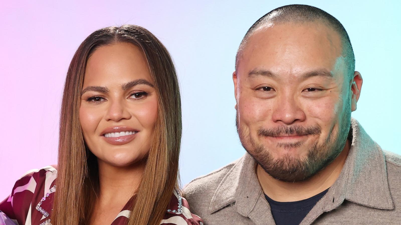 PHOTO: Chrissy Teigen and David Chang at Sundance 2024, Jan. 21, 2024 in Park City, Utah.