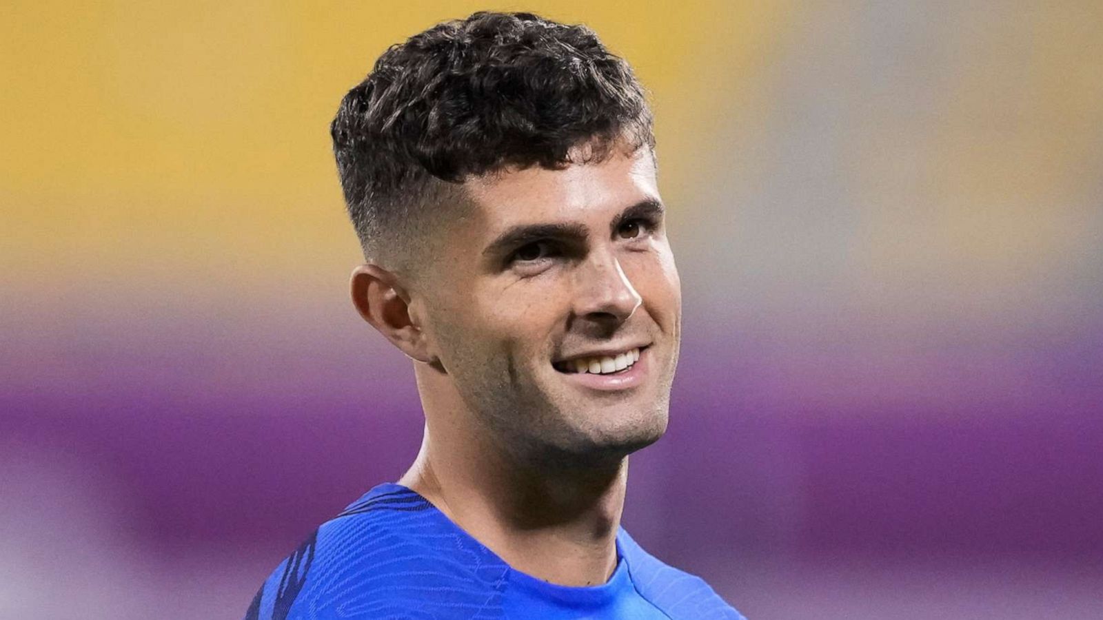 PHOTO: Forward Christian Pulisic of the United States, participates in an official training on the eve of the group B World Cup soccer match between United States and Wales, at Al-Gharafa SC Stadium, in Doha, Qatar, Nov. 20, 2022.