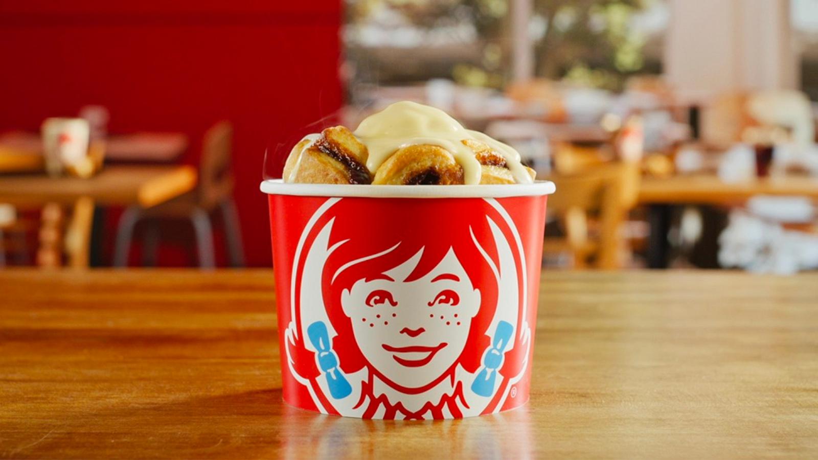 PHOTO: New Cinnabon pull-aparts hit the menu at Wendy's.