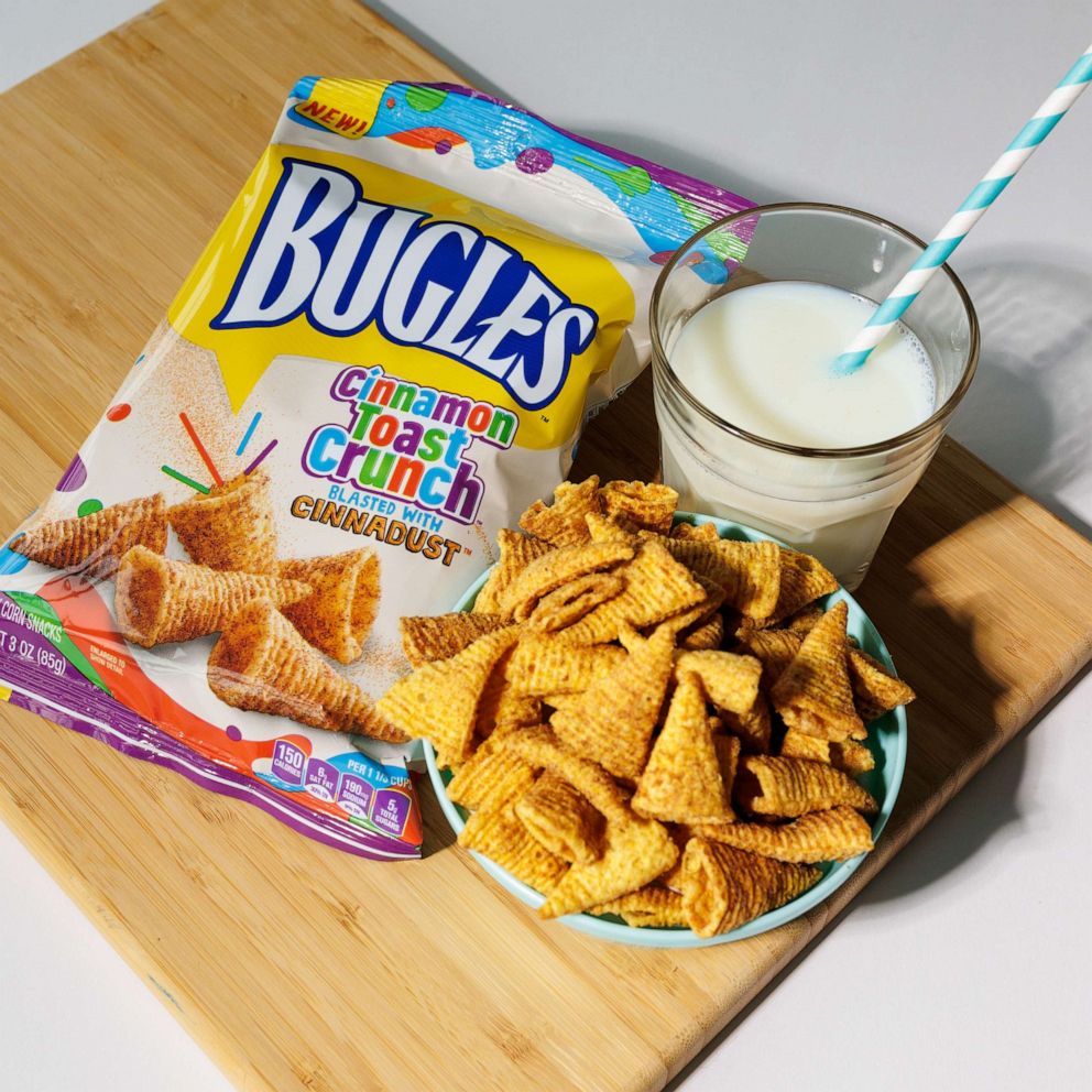 PHOTO: New Cinnamon Toast Crunch Bugles from General Mills.