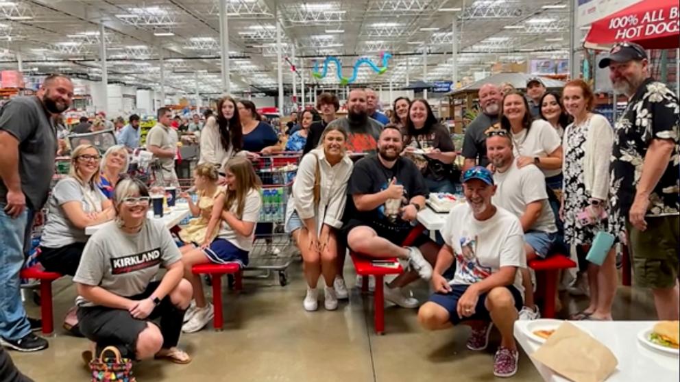 PHOTO: Clint Blevins of Chattanooga, Tennessee, was surprised with a 27th birthday party at a local Costco store.