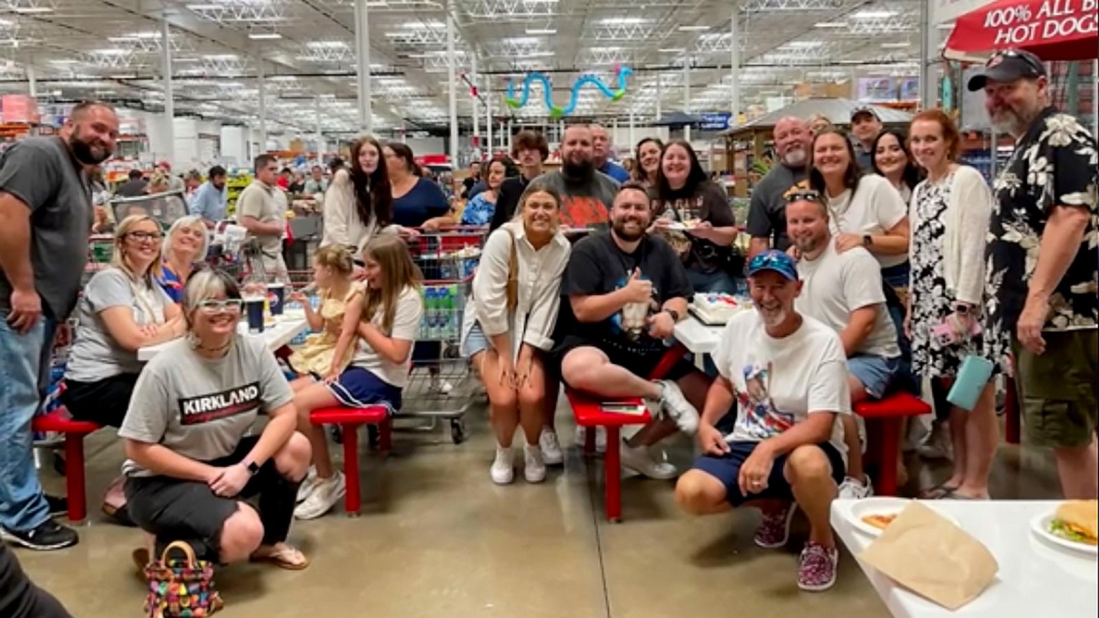 PHOTO: Clint Blevins of Chattanooga, Tennessee, was surprised with a 27th birthday party at a local Costco store.