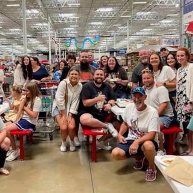 PHOTO: Clint Blevins of Chattanooga, Tennessee, was surprised with a 27th birthday party at a local Costco store.