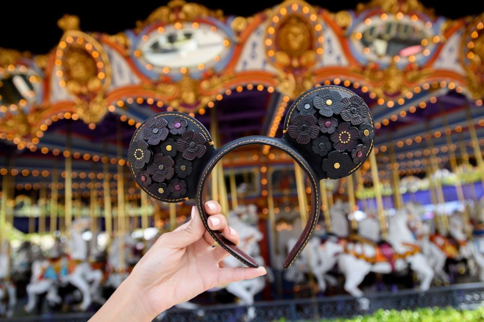 Disney authentic couple mickey minnie mouse ear Headband Disneyland
