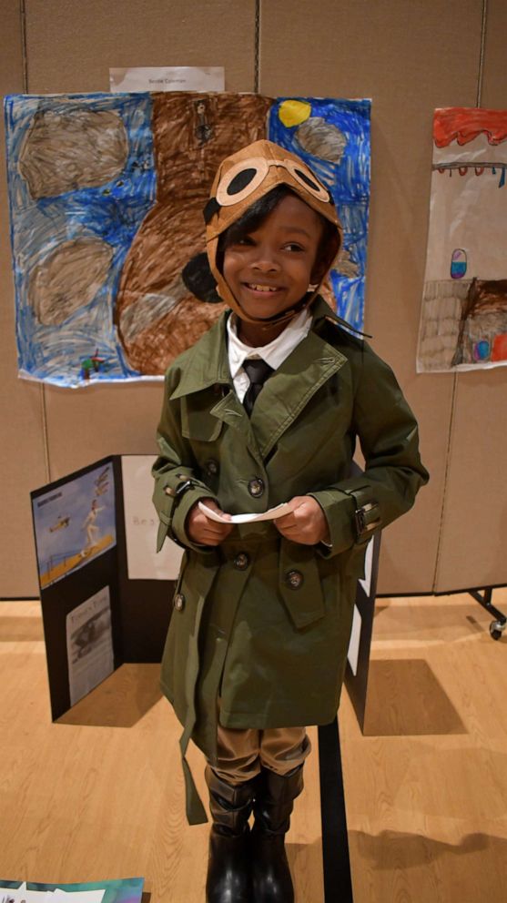 PHOTO: Noa Lewis giving her best of Bessie Coleman.