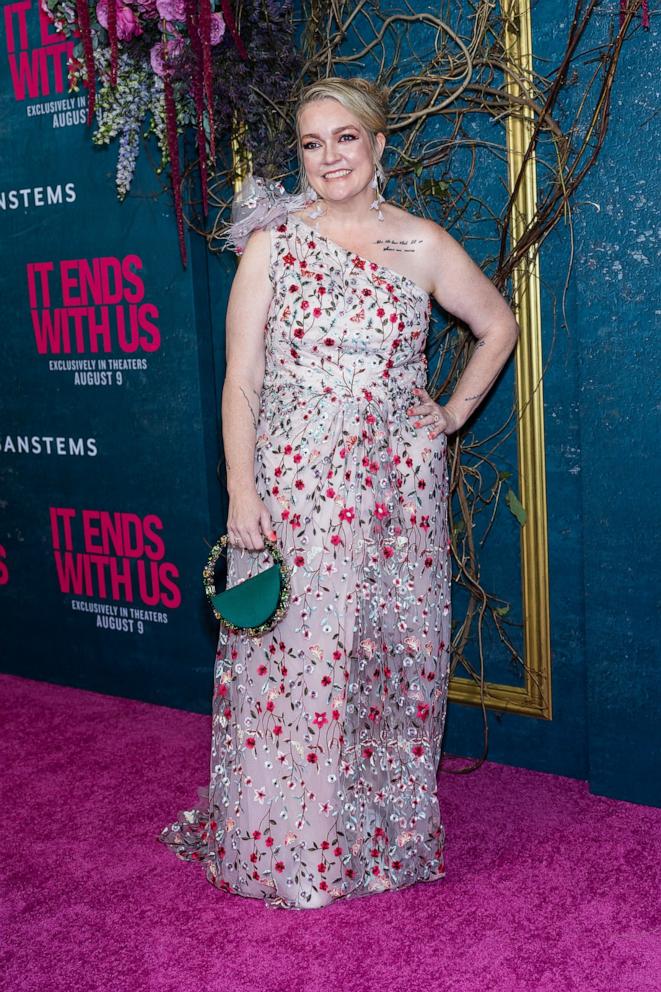 PHOTO: Colleen Hoover attends the "It Ends with Us" New York Premiere, on Aug. c6, 2024, in New York City.