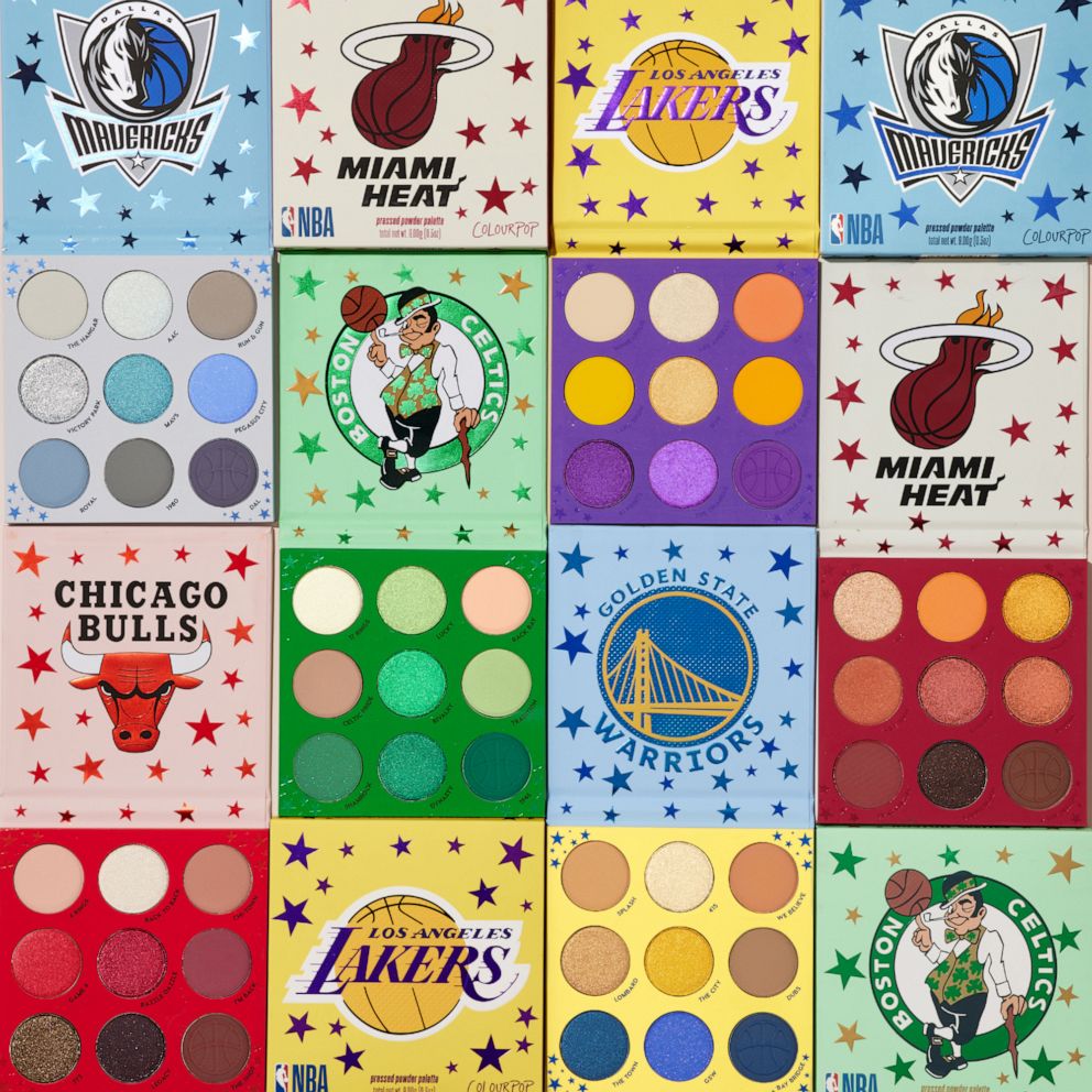 ColourPop x NBA Miami Heat Eyeshadow Palette Review & Swatches