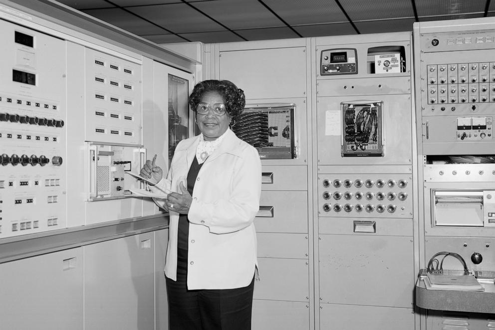 PHOTO: This photo provided by NASA shows engineer Mary W. Jackson at the Langley Research Center in Hampton, Va., in 1977.