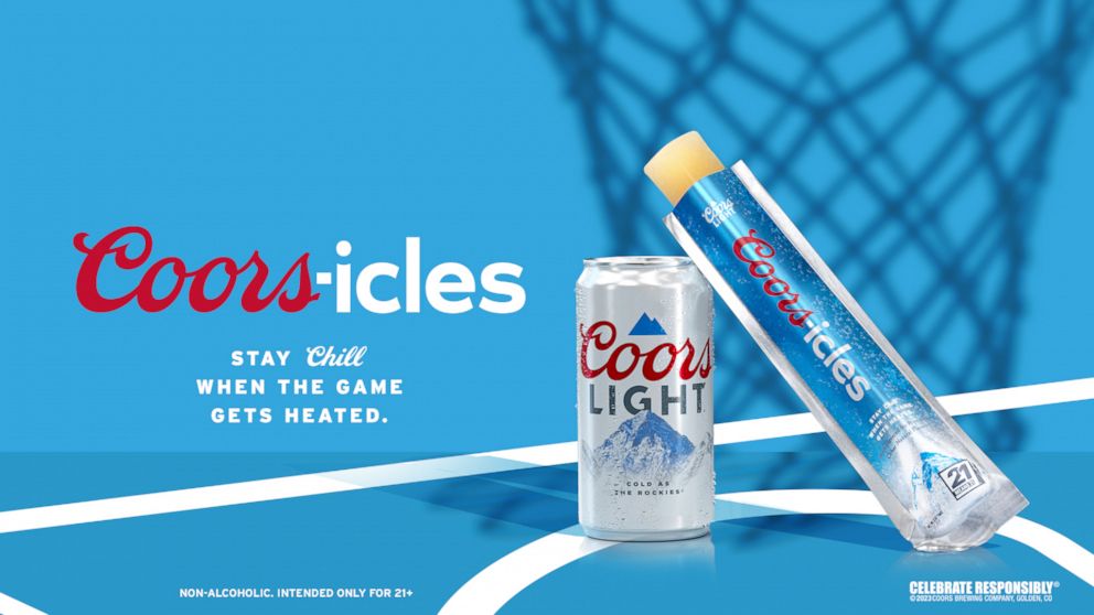 PHOTO: New Coors-icle non-alcoholic beer pops made for March Madness.