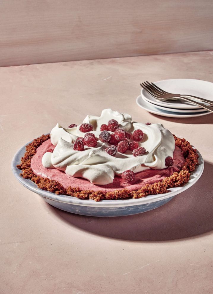 PHOTO: Cranberry-Pomegranate Mousse Pie from Claire Saffit'z new cookbook "Dessert Person."