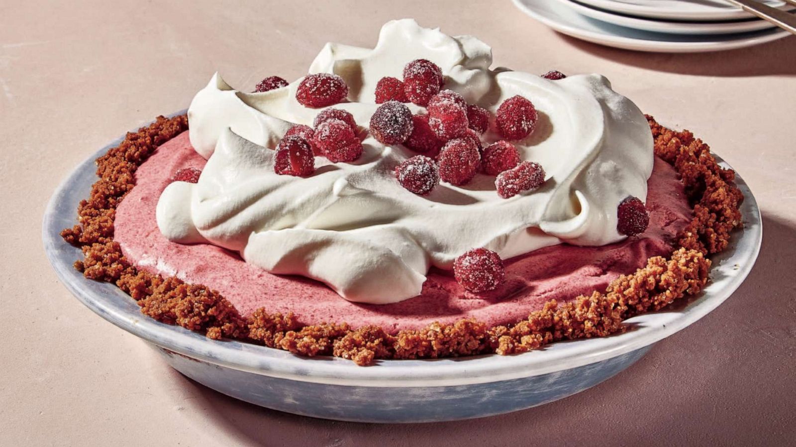 PHOTO: Claire Saffitz shared her Cranberry Pomegranate Mousse Pie from her first cookbook "Dessert Person."