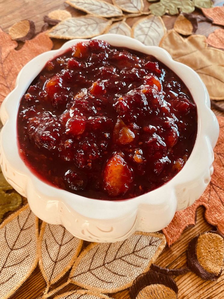 PHOTO: Easy cranberry, mandarin and raspberry sauce.