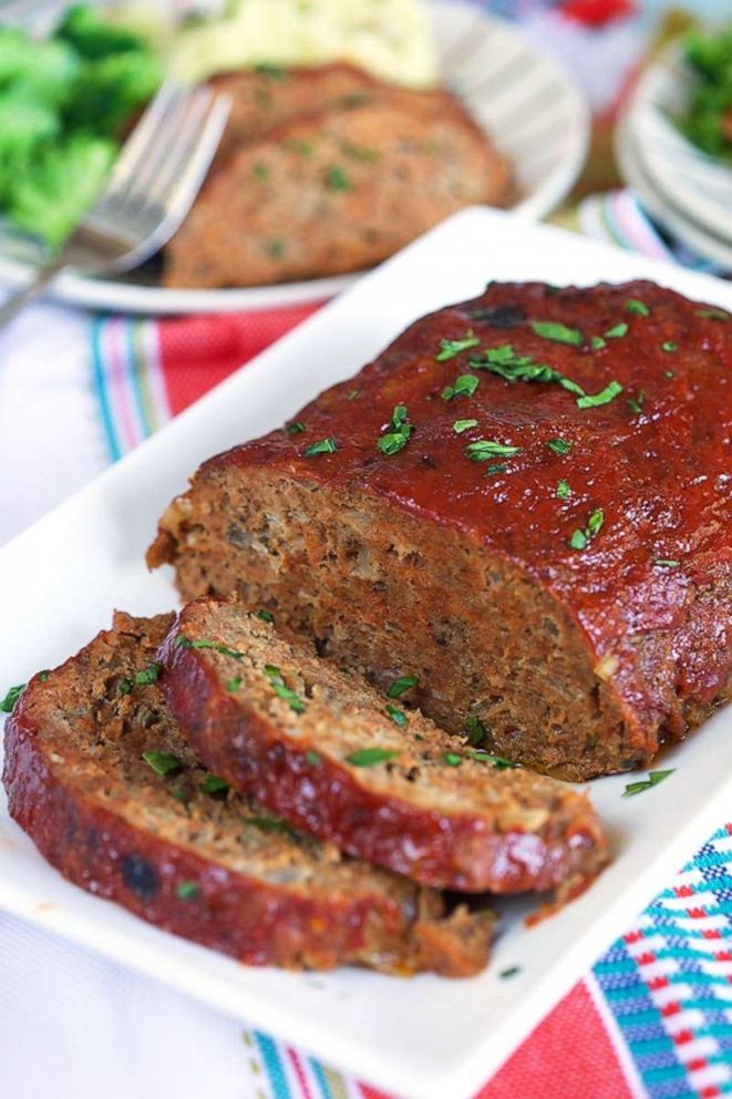 PHOTO: Easy crockpot meatloaf with beef and sausage.