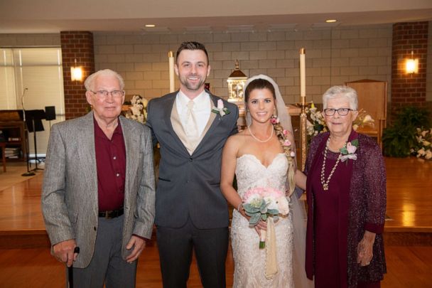 grandmother flower girl wedding