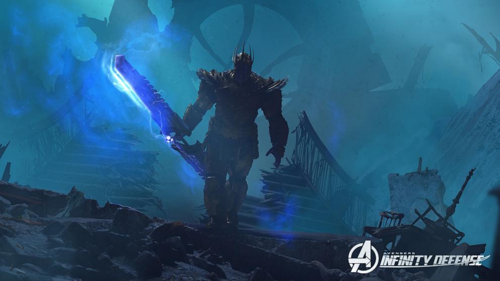 PHOTO: King Thanos Avengers Infinity Defense concept art