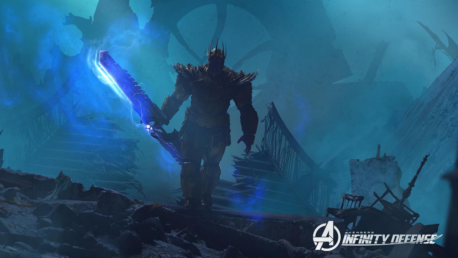 PHOTO: King Thanos Avengers Infinity Defense concept art