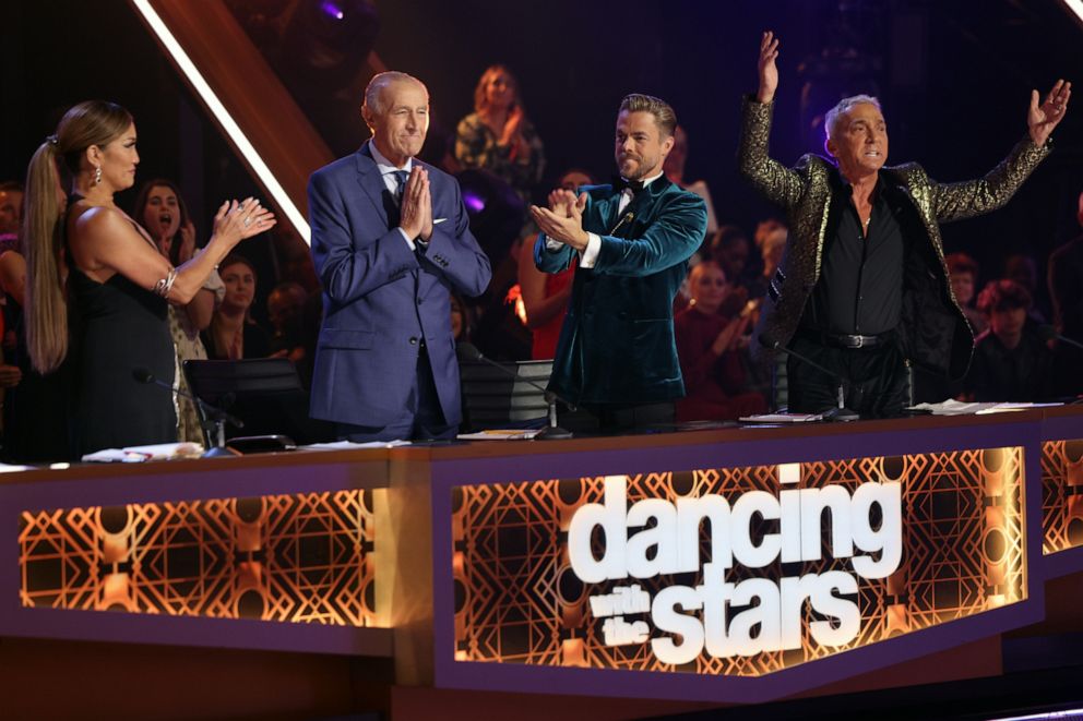 PHOTO: Carrie Ann Inaba, Len Goodman, Derek Hough and Bruno Tonioli are seen on "Dancing with the Stars" season 31.