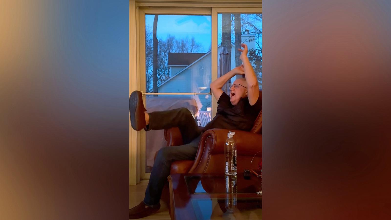 PHOTO: Lexy Gavin-Mather shared a video on TikTok of her dad, Austin Gavin, animatedly cheering on the University of Memphis basketball team.