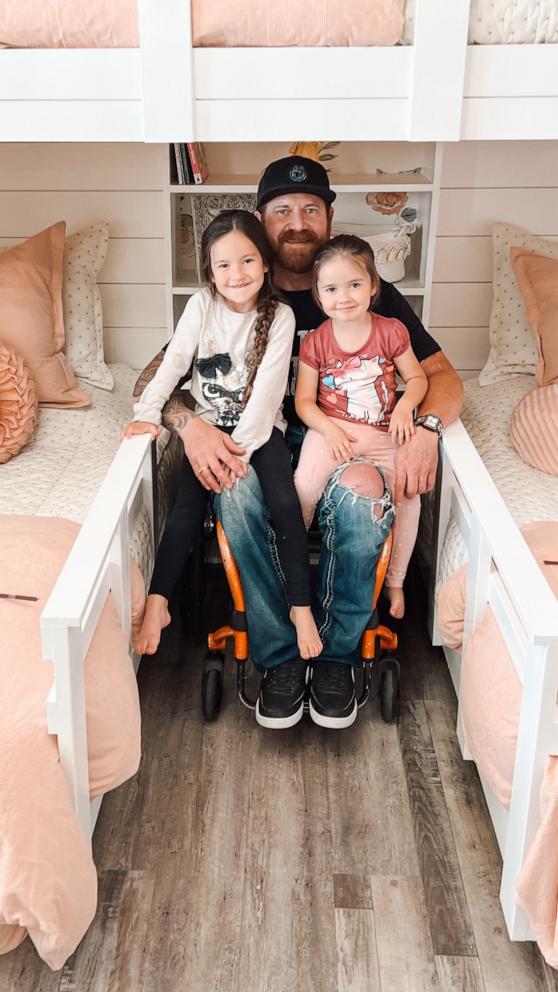 VIDEO: ‘The Wheelchair Dad’ builds epic bunk bed for his daughters