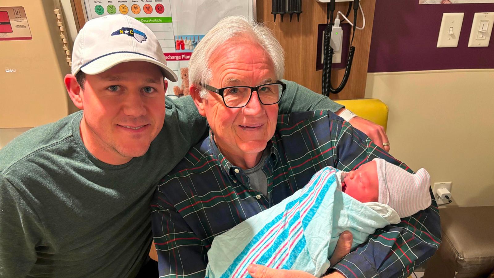 PHOTO: Daniel Lesinski Jr. welcomed a son named Daniel Lesinski III on March 26, the same day as his and his father Daniel Lesinski Sr.’s birthdays.