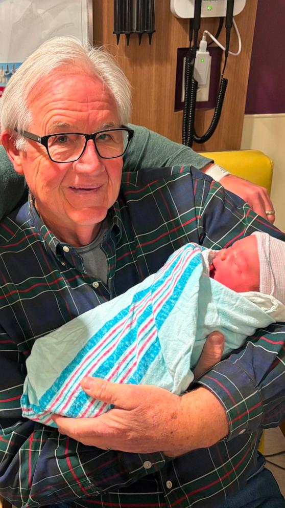 VIDEO: Grandfather, father, and newborn son all share same name, birthday 