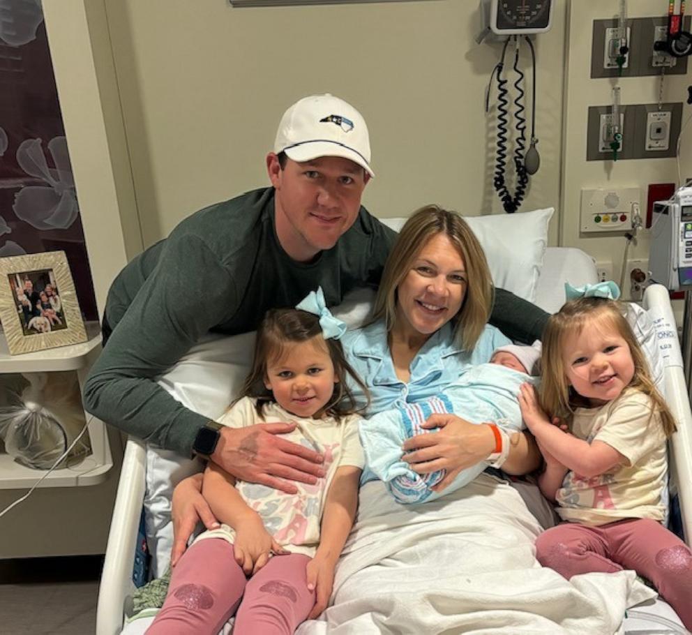 PHOTO: Daniel Lesinski Jr. and Heidi Lesinski are now parents of three – daughters L and L and son Daniel Lesinski III.