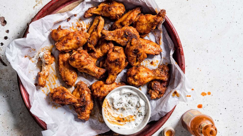 PHOTO: Danny Trejo's family recipe for chicken wings with blue cheese dip.