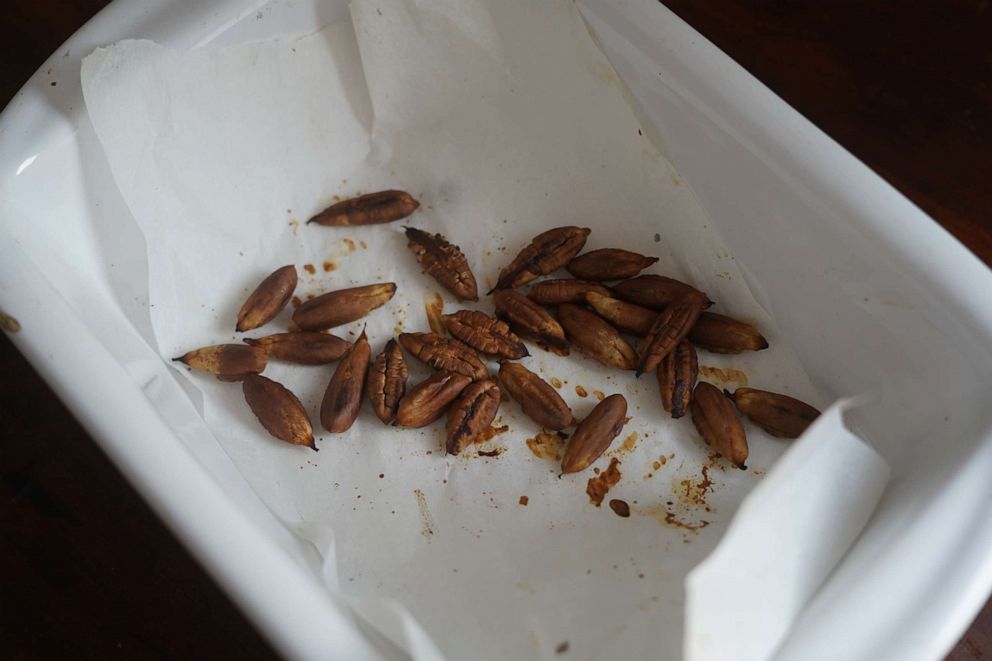 PHOTO: Roasted date seeds to be used for coffee grounds.