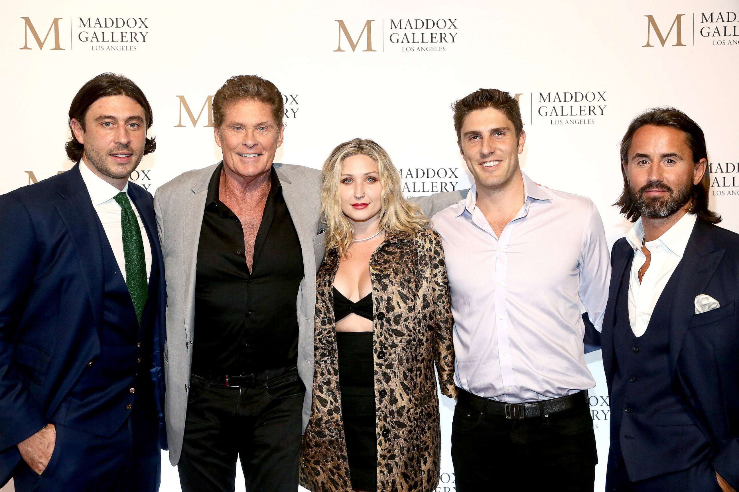 PHOTO: David Hasselhoff and Taylor-Ann Hasselhoff attend the Grand Opening Maddox Gallery Los Angeles on Oct. 11, 2018.