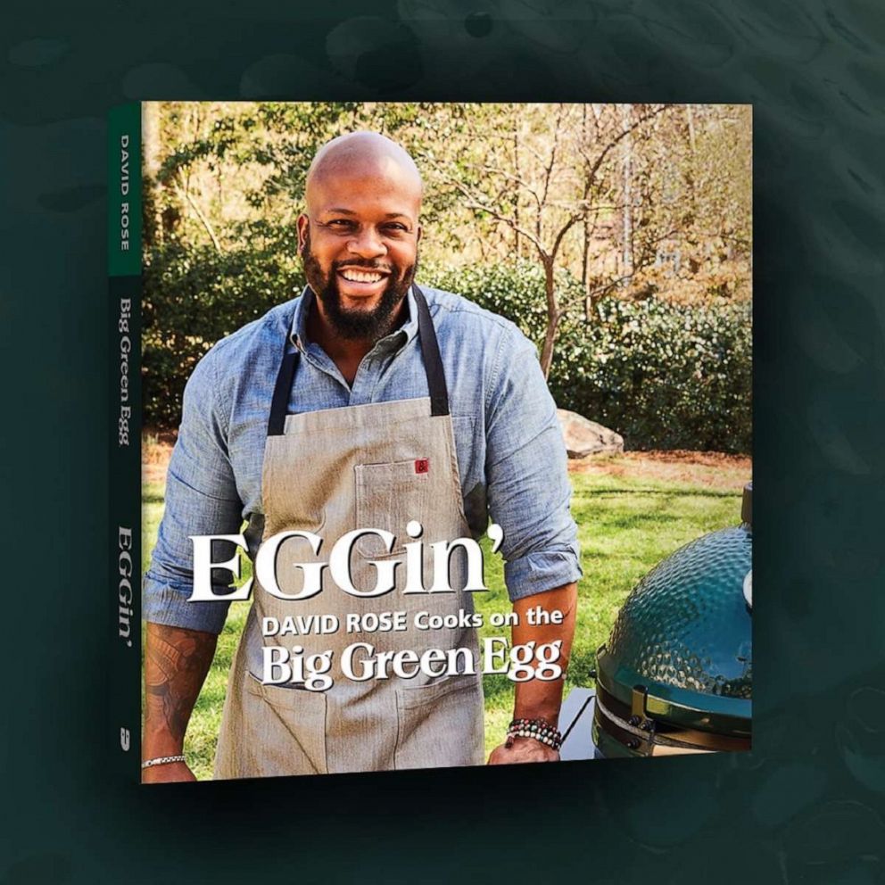 PHOTO: Book cover of David Rose's, "EGGin': David Rose Cooks on the Big Green Egg."