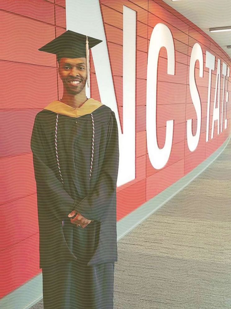 DJ Vann during his graduation from North Carolina State University in 2017, where he earned his MBA.