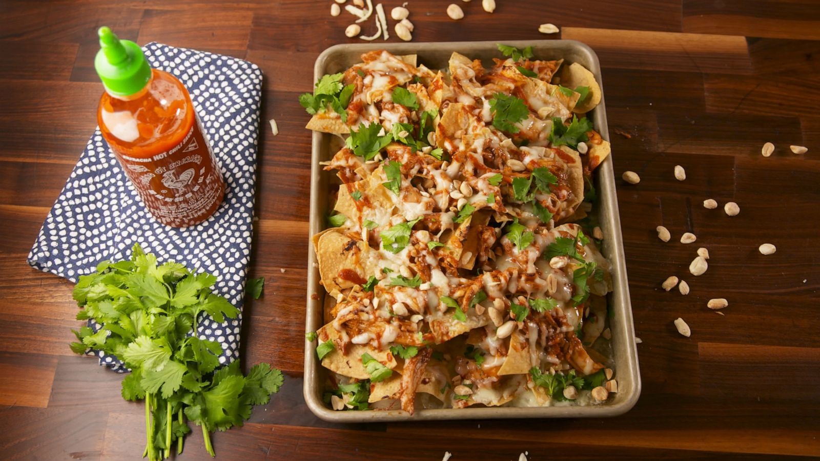 PHOTO: This Pad Thai Nacho recipe from Delish is unique and delicious.