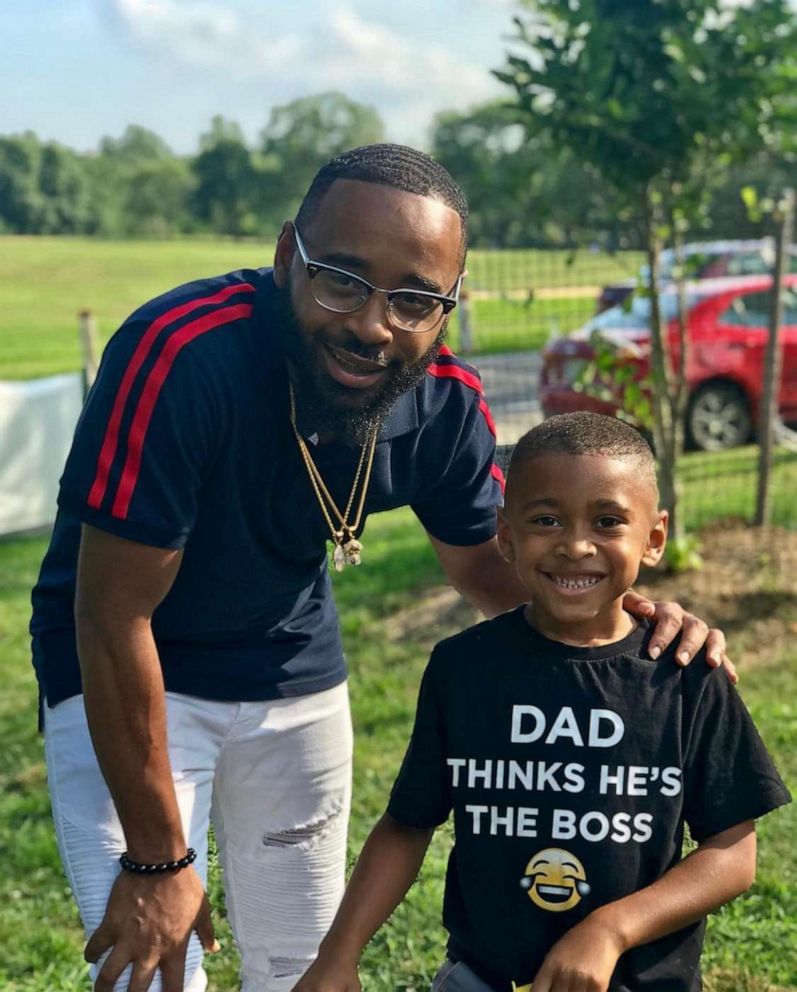 PHOTO: Desmond Durham, 36, pictured with his nine-year-old son, DJ.