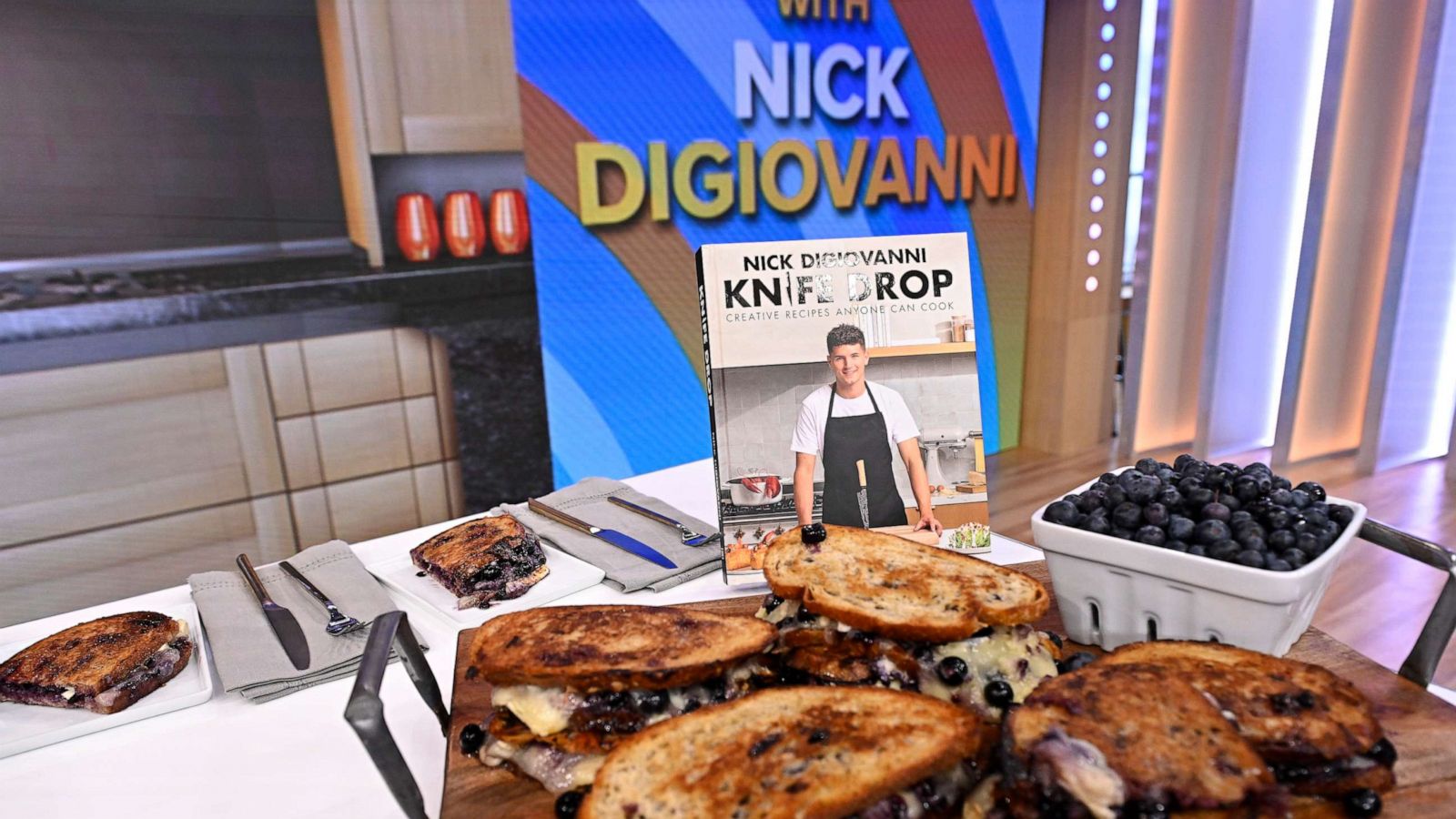 PHOTO: Chef Nick DiGiovanni drops by "GMA3" to cook up a twist on a grilled cheese sandwich.