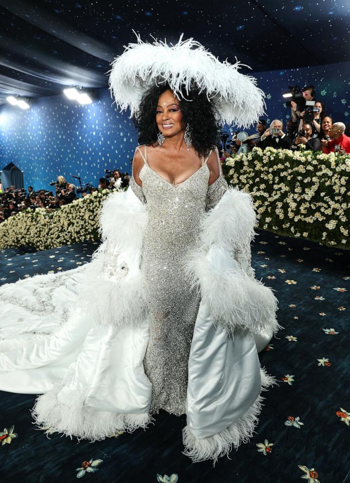 Diana Ross attends the 2025 Met Gala Celebrating "Superfine: Tailoring Black Style" on May 05, 2025 in New York City.