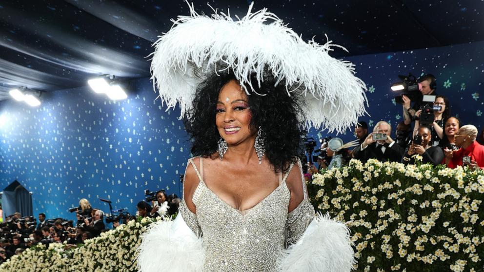 Diana Ross attends the 2025 Met Gala Celebrating "Superfine: Tailoring Black Style" on May 05, 2025 in New York City. 