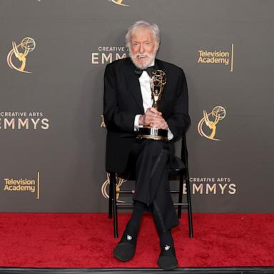 Dick Van Dyke, winner of the Emmy Award for Outstanding Variety Special (Pre-Recorded) for Dick Van Dyke 98 Years of Magic, attends the 76th Creative Arts Emmys Winner's Walk on September 07, 2024 in Los Angeles, California.