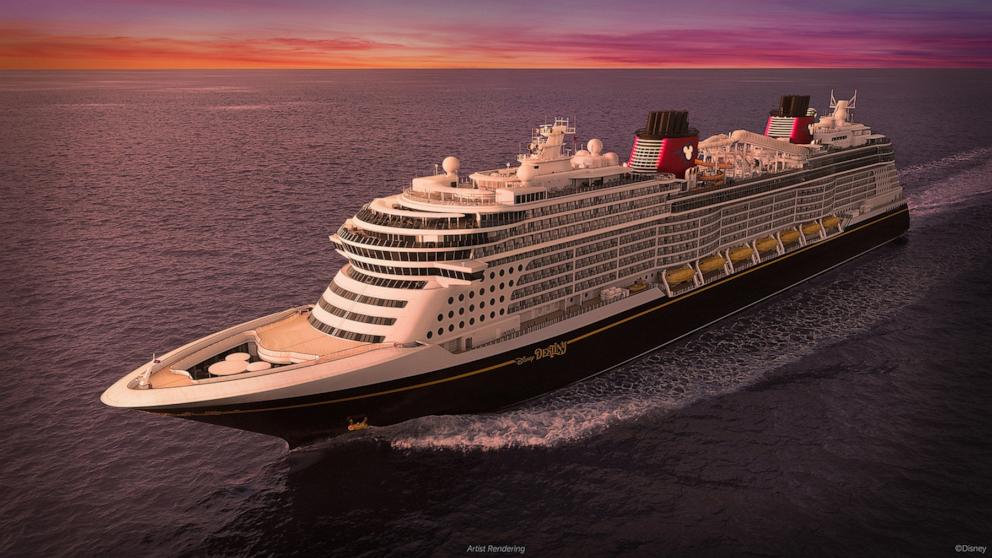 PHOTO: Legendary cruise vacations are on the horizon for guests aboard the Disney Destiny, Disney Cruise Line’s new heroes and villains-inspired ship, setting sail in late 2025 from Fort Lauderdale, Fla.