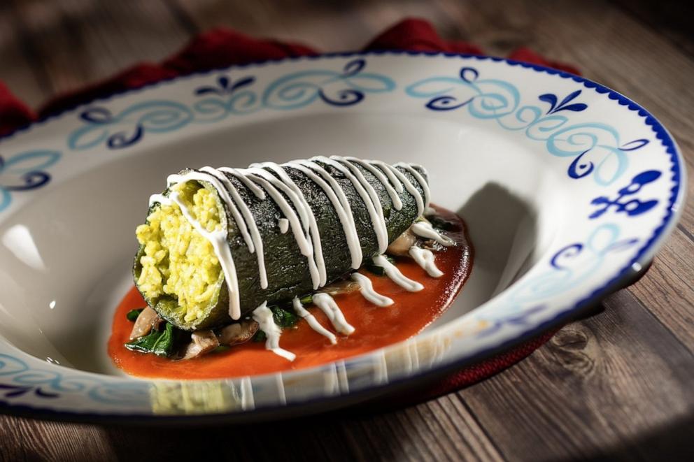 PHOTO: A take on Chile relleno served at Plaza de Coco on the new Disney Treasure cruise ship. 