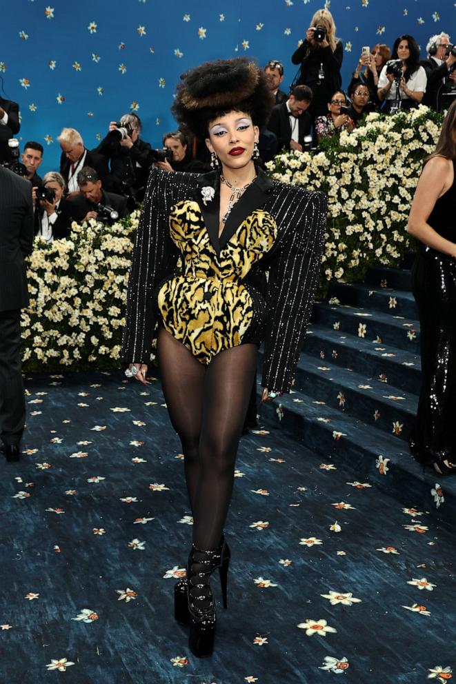 Doja Cat attends the 2025 Met Gala Celebrating "Superfine: Tailoring Black Style" on May 05, 2025 in New York City.