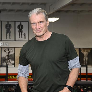 PHOTO: Actor Dolph Lungren celebrates the release of the documentary "Breaking Olympia: The Phil Heath Story" at Gold's Gym Venice in Venice, Calif., March 26, 2024.